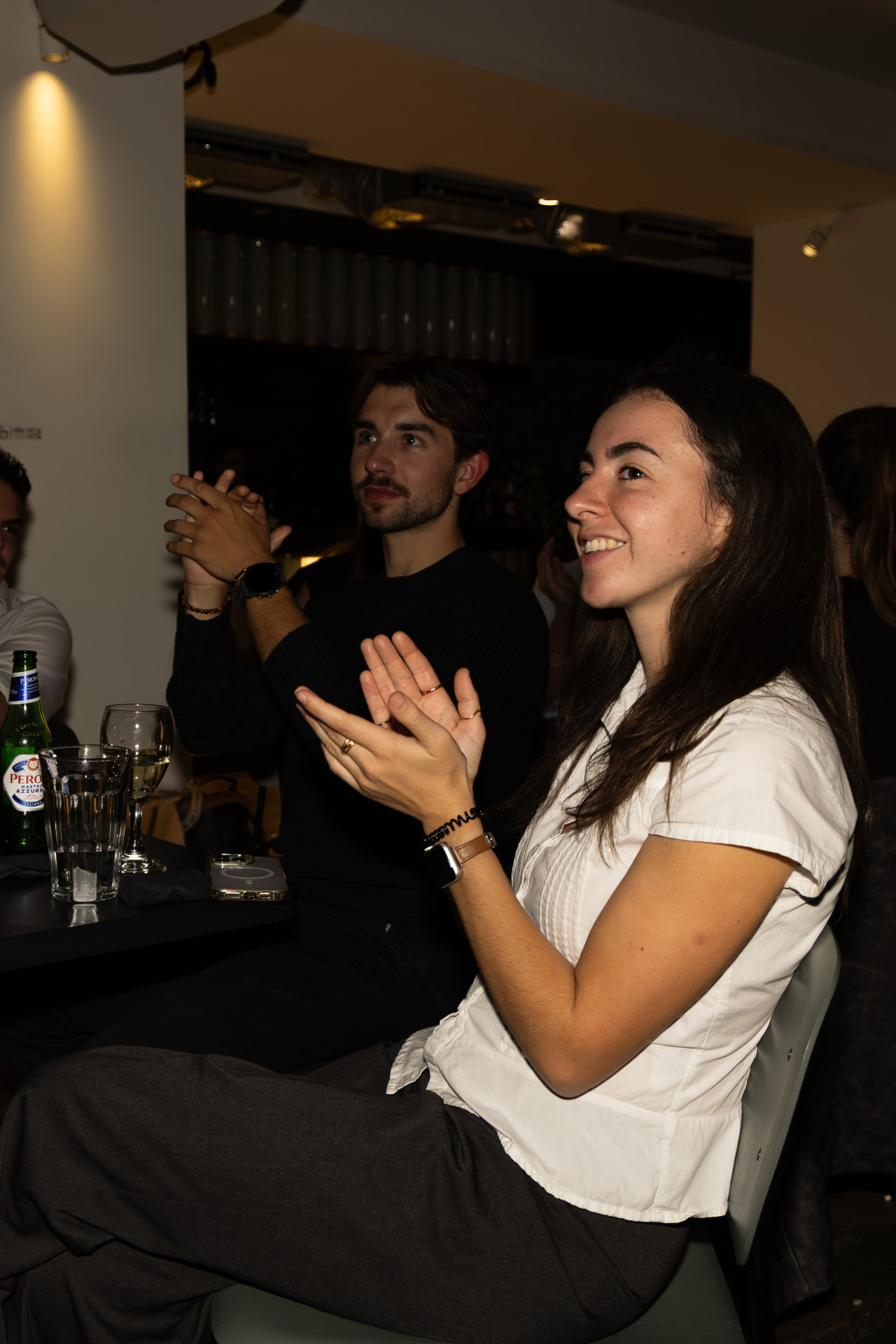 Audience applauding during the ceremony